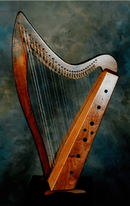 Studio Model Harp in walnut